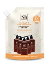 Refil de sabonete líquido para mãos Soapbox Vanilla & Lily 1,89L Vegan