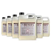 Refil de sabonete para mãos MRS. MEYER'S CLEAN DAY Lavender, 1 litro - pacote com 6