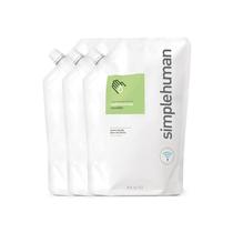 Refil de sabonete para mãos simplehuman Cucumber Moisturizing 1L (pacote com 3)