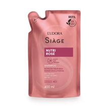 Refil de Shampoo Nutri Rosé Nutrição Raiz e Pontas 400ml Eudora Siàge Refil de Shampoo Nutri Rosé Nutrição Raiz e Pontas 400ml Eudora Siàge