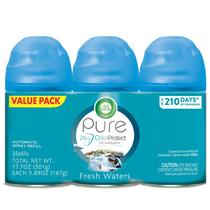 Refil de spray de purificador de ar Air Wick Fresh Waters 3ct