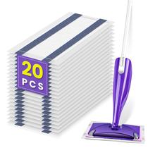 Refil de spray Mop Pad compatível com Swiffer WetJet Mop, 20 unidades Refil de spray Mop Pad compatível com Swiffer WetJet Mop, 20 unidades