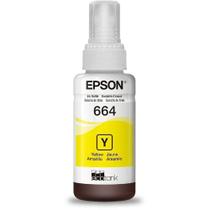 Refil de tinta 65ml para L110, L120, L200, L210, L220, L355, L365, L455, L555, L565, L375, L575, L1300, L395, L495 e L396 T664 amarelo Refil de tinta 65ml para L110, L120, L200, L210, L220, L355, L365, L455, L555, L565, L375, L575, L1300, L395, L495 e L396 T664 amarelo