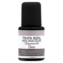 Refil de Tinta Para Marcador Permanente Prime Faz até 30 Recargas Secagem Rápida 20ml - BRW COR:PRETO