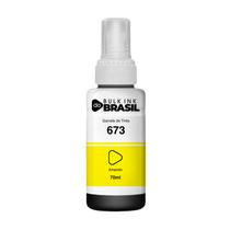 Refil de Tinta T673 T673420AL Amarelo Compatível Epson L1800