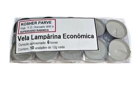 Refil De Velas De Lamparina Shabat Parve 10 Unidades Kosher 6 hs Refil De Velas De Lamparina Shabat Parve 10 Unidades Kosher 6 hs