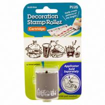 Refil Decorativo Fast Food Hamburger Batata Frita Refri Para Carimbo Kespon Roller Plus Japan