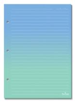 Refil Degradê Verde Pautas Brancas - Fina Ideia