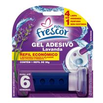 REFIL Detergente LAVANDA Para Vaso Sanitários Reposição Gel Adesivo 38g Novo Frescor Dura até 6 Semanas Função 4 em 1