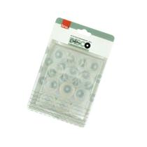 Refil Discos Transparentes para Caderno de Discos 2,6 cm 12 unidades - BRW Refil Discos Transparentes para Caderno de Discos 2,6 cm 12 unidades - BRW
