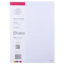 Refil Disko 50 Folhas Pautadas Grande G Caderno Disco Reposicionável Escolar