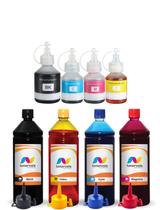Refil e 4 Tinta Compatível Para Brother DCP-T510DW de 1L Refil e 4 Tinta Compatível Para Brother DCP-T510DW de 1L