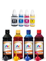 Refil e 4 Tintas de 500ml Compatível Com Canon GI-190 GI190
