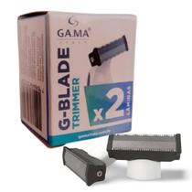 Refil e Lâmina de Reposição Máquina de Barbear Gama Italy G-Blade com 2 Unidades