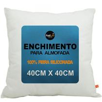 Refil Enchimento Fibra de Silicone Para Almofada 40x40cm