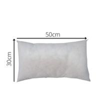 Refil Enchimento Recheio De Almofada Quebra Rim Quebra Costela Baguete Cheia Retangular Branca 30x50 Refil Enchimento Recheio De Almofada Quebra Rim Quebra Costela Baguete Cheia Retangular Branca 30x50