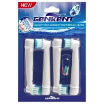 Refil escova de dentes elétrica Genkent pack com 4 Refil escova de dentes elétrica Genkent pack com 4