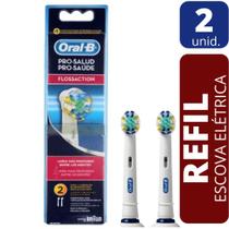 Refil Escova Dental Elétrica Oral B - FlossAction 2 unidades