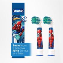 Refil Escova Dental Elétrica Oral B Spiderman 2 Unidades