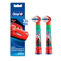 Refil Escova Dental Oral B Eletrica Com 2 Unidades Carros