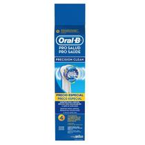 Refil Escova Elétrica Oral-B Precision Clean com 4 unidades