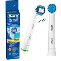Refil Escova Elétrica Pro-Saúde Precision Clean 4 Unidades, Oral B, Oral B