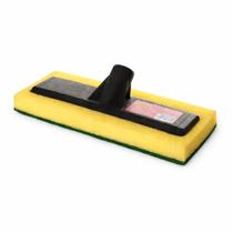 Refil Esponja Mop Multiuso Brilhex com Base Abrasiva Limpeza Pesada Piso Azulejo Cozinha Banheiro