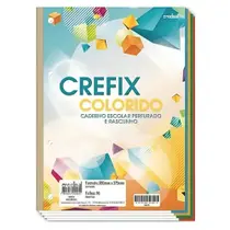 Refil Fichário Bloco Colorido Universitário 96 Folhas CREDEAL Refil Fichário Bloco Colorido Universitário 96 Folhas CREDEAL