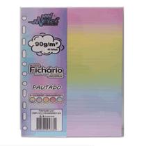 Refil fichario colegial -gradient pautado 90 grs 40 fls merci 634