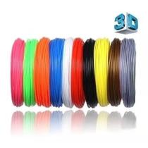 Refil Filamento Pla Kit 10 Cores 50m Caneta 3d Impressora - colorido