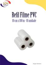 Refil Filme PVC 10 cm x 100 m c/ 01 unidade - proteção PVC, embalar (10375)