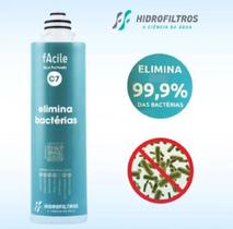Refil filtro Água Elimina Bactérias C7 Facile Hidrofiltros