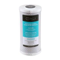 Refil Filtro Carbon Block Big Blue 10" HEX H10BB Carvão Ativado