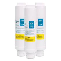 Refil Filtro EOS Mineralle p/ Purific de Água Kit com 3 uds