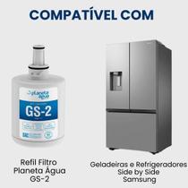Refil Filtro GS2 para Geladeira e Refrigerador Samsung Side by Side Compatível