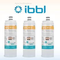 Refil Filtro IBBL Purificador de Água HF+3 Compatível Original Kit 3 Fr600 FR600 Expert FRQ-600 PFN PDF Immaginare - Hidrofiltros