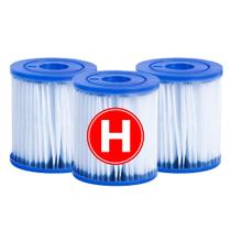 Refil Filtro P/ Bomba Filtrante 1250 Lh Modelo H 3 Unidades- Intex