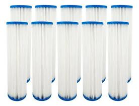 Refil Filtro Plissado Lavável 10 Polegadas X 2 1/2 10 Peças Branco Refil Filtro Plissado Lavável 10 Polegadas X 2 1/2 10 Peças Branco