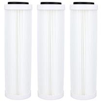 Refil Filtro Plissado Lavável 10 Polegadas X 2 1/2 - 3 Peças Cor Branco