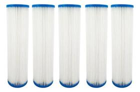 Refil Filtro Plissado Lavável 10 Polegadas X 2 1/2, 5 Peças