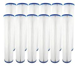 Refil Filtro Plissado Lavável 20 Polegadas X 2 1/2 18 Peças Cor Branco