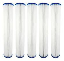 Refil Filtro Plissado Lavável 20 Polegadas X 2 1/2 - 5 Peças Refil Filtro Plissado Lavável 20 Polegadas X 2 1/2 - 5 Peças