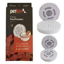 Refil Filtro Purificador Bebedouro Cães E Gatos Petlon Refil com 2 unidades