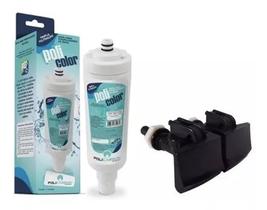 Refil Filtro Purificador Colormaq + Torneira Premium Preta