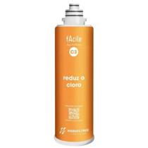Refil Filtro Purificador Facile C3 Hidrofiltros Reduz Cloro