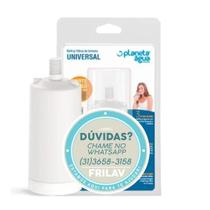 Refil Filtro Universal Rosca Curta - Planeta Água PLA1034CA - Compatível com Lorenzetti e Similares - Retenção de Cloro