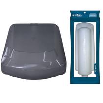 Refil Filtro Vela Latina Pa355 + Topo tampa Titanium Cinza