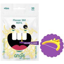 Refil fio dental infantil flosser 360 - 30 uni - 6m+ - angie