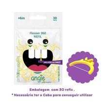 Refil Fio Dental Infantil Flosser 360 Angie by Angelus