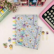 Refil floresta encantada 40 folhas 120 gr modelocaderno de disco a5 buendia pre5684